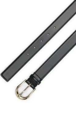 Gürtel aus italienischem Leder mit goldfarbener Schließe