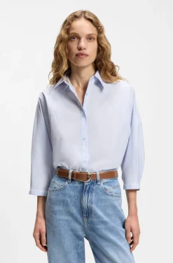 Gürtel aus italienischem Leder mit goldfarbener Schließe