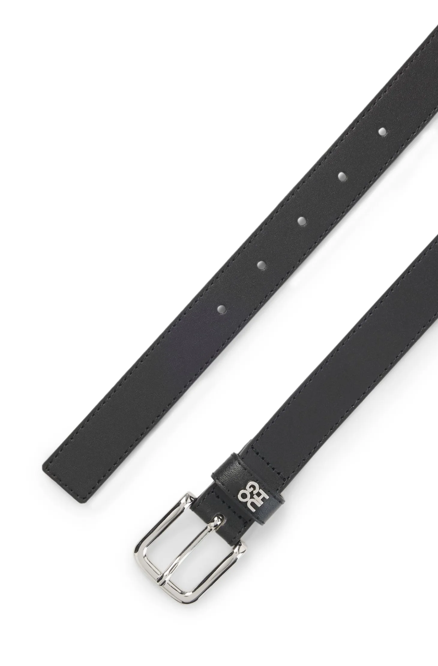 Gürtel aus italienischem Leder mit Metallbuchstaben