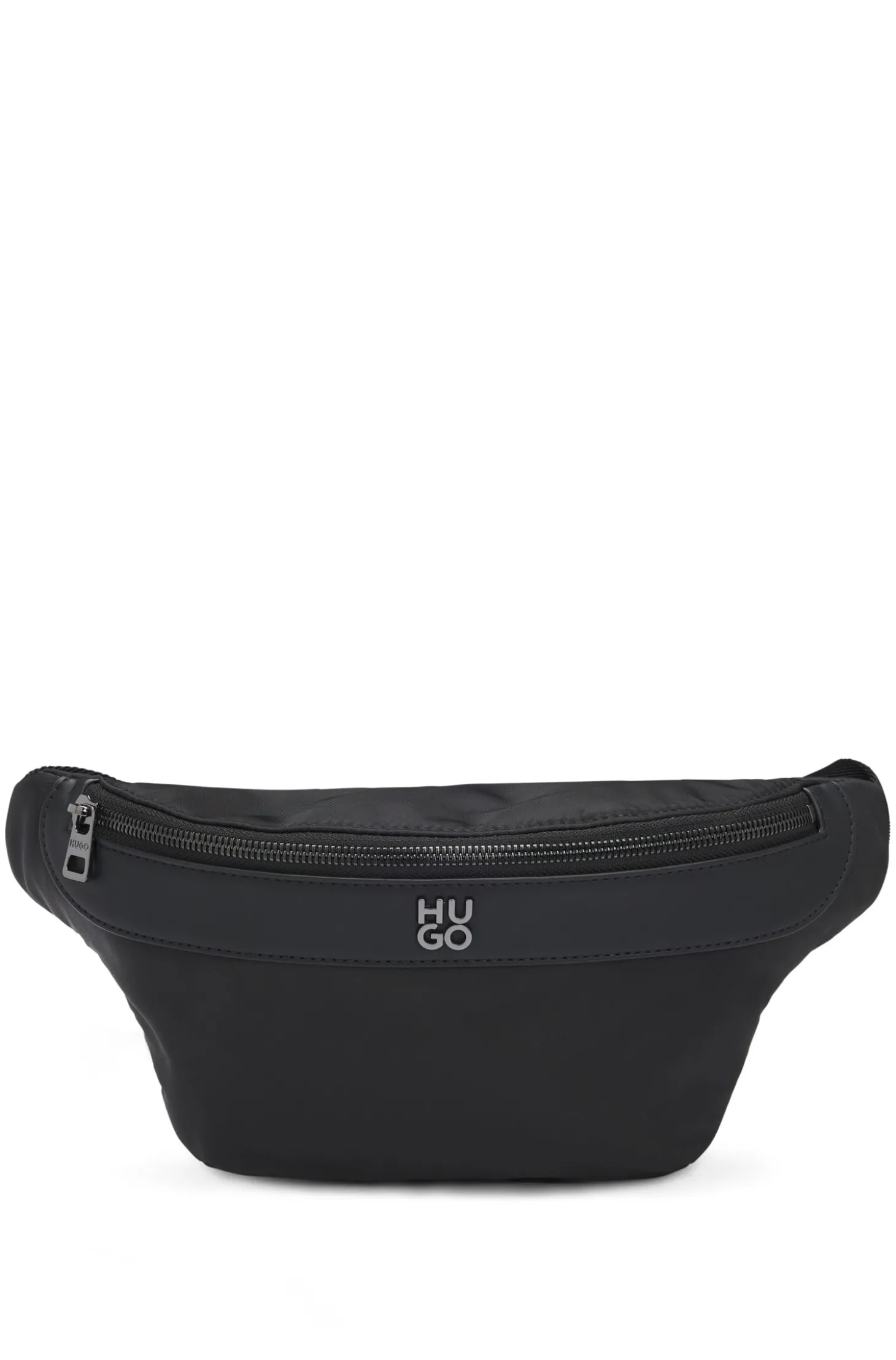 Gürteltasche aus Twill mit Stack-Logo aus Metall