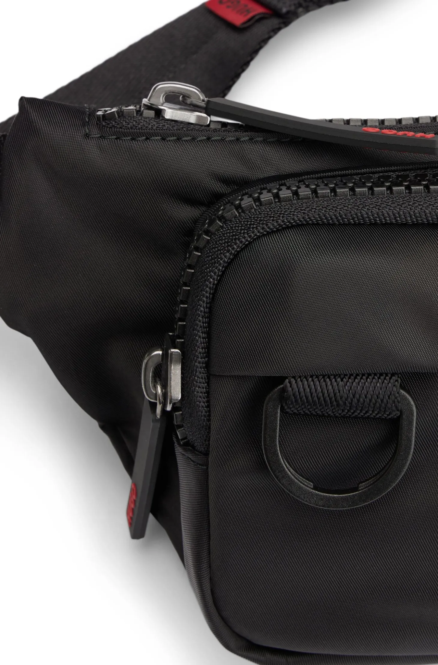 Gürteltasche mit Logo-Label aus Gummi