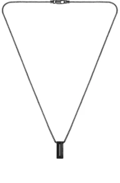 Halskette mit gebürstetem und poliertem Finish