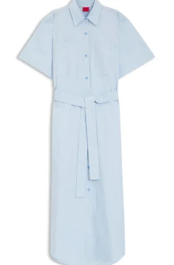 Hemdblusenkleid aus Baumwoll-Popeline