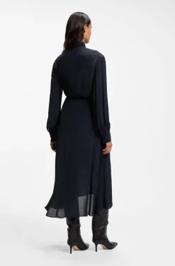 Hemdblusenkleid aus Crêpe de Chine