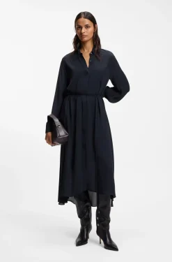 Hemdblusenkleid aus Crêpe de Chine