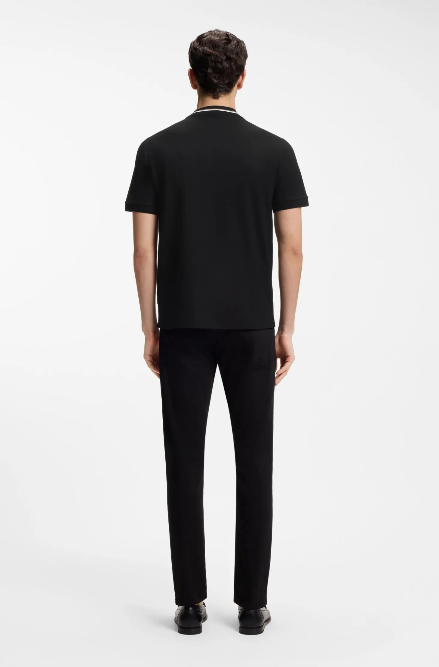 Henley-Poloshirt aus Baumwoll-Piqué