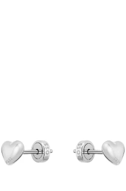 Herzförmige Ohrstecker aus Edelstahl