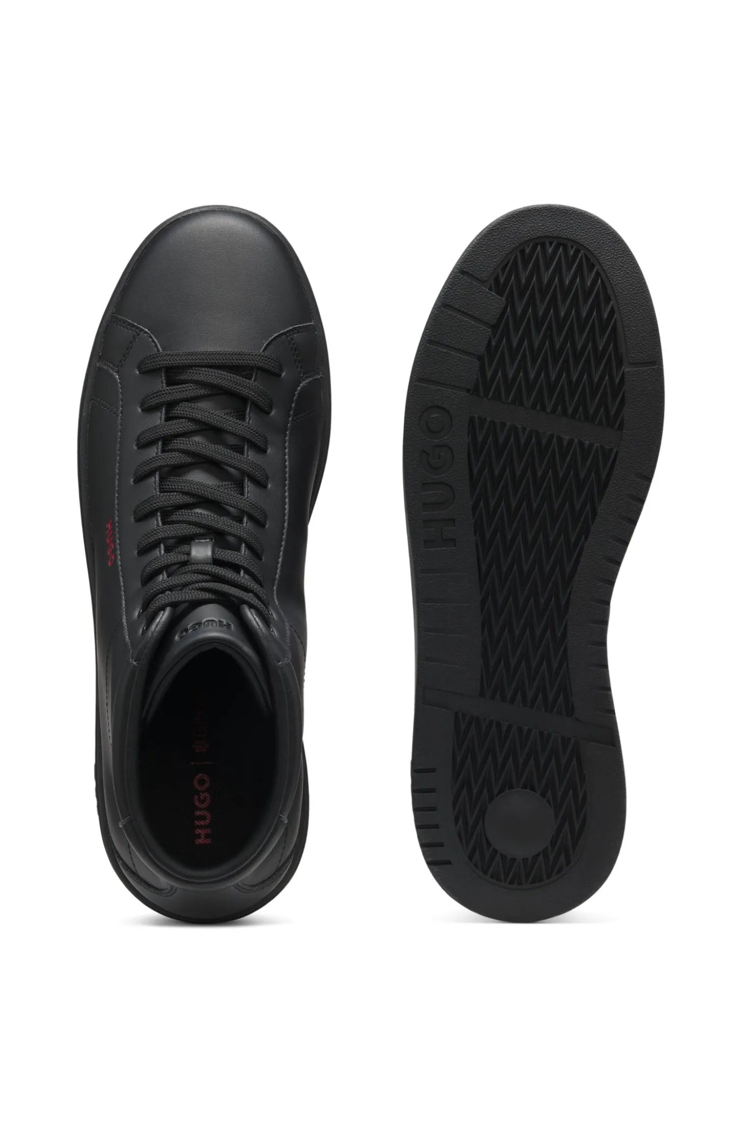 Hightop Sneakers aus Kunstleder