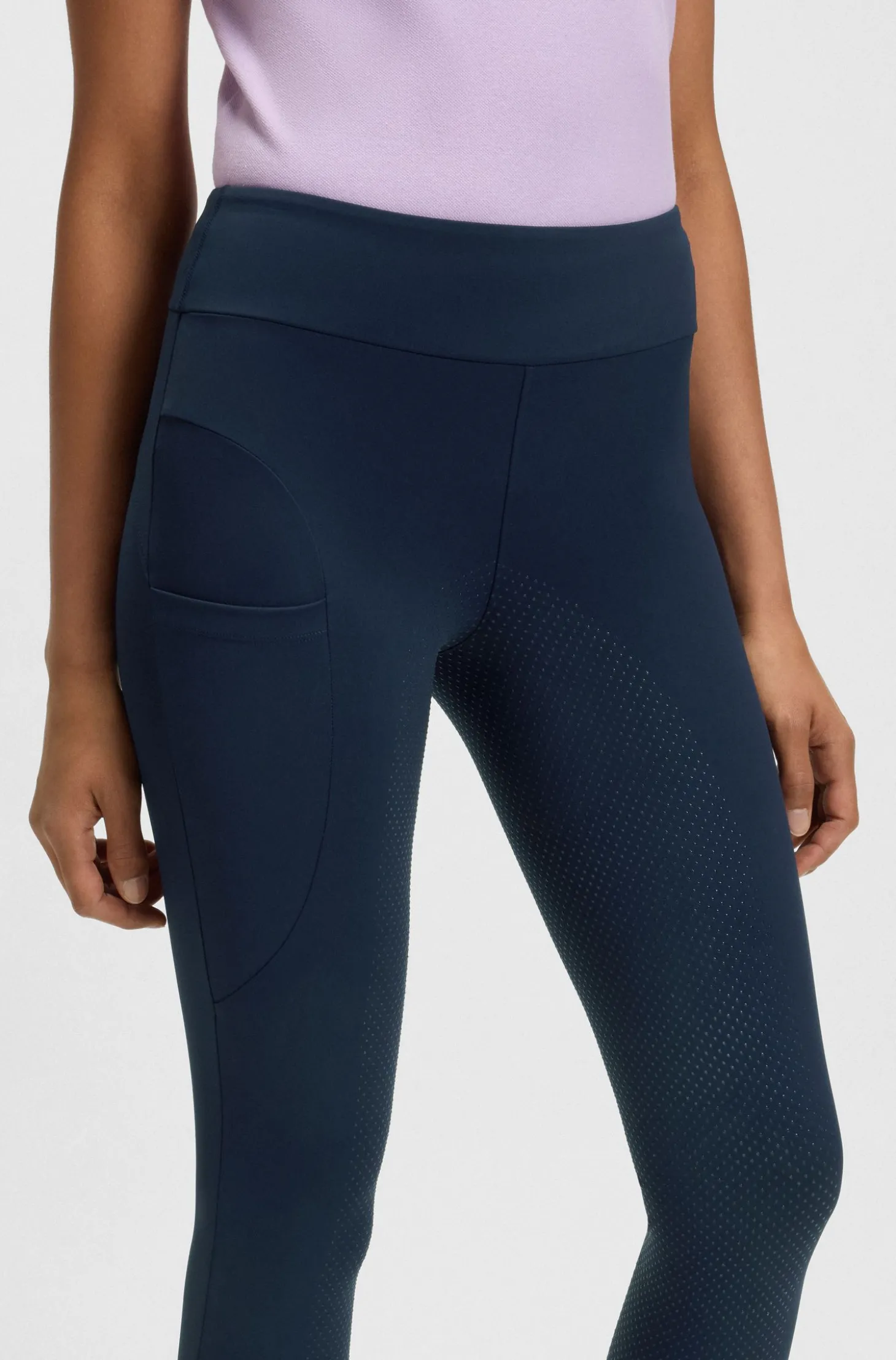 High-Waist Reitsport-Leggings aus Power-Stretch-Gewebe