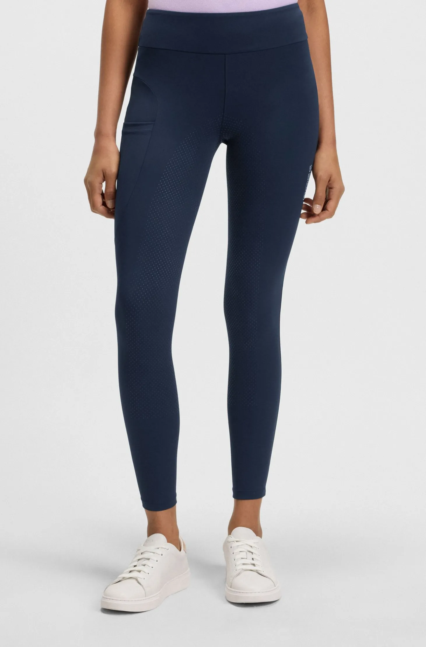High-Waist Reitsport-Leggings aus Power-Stretch-Gewebe