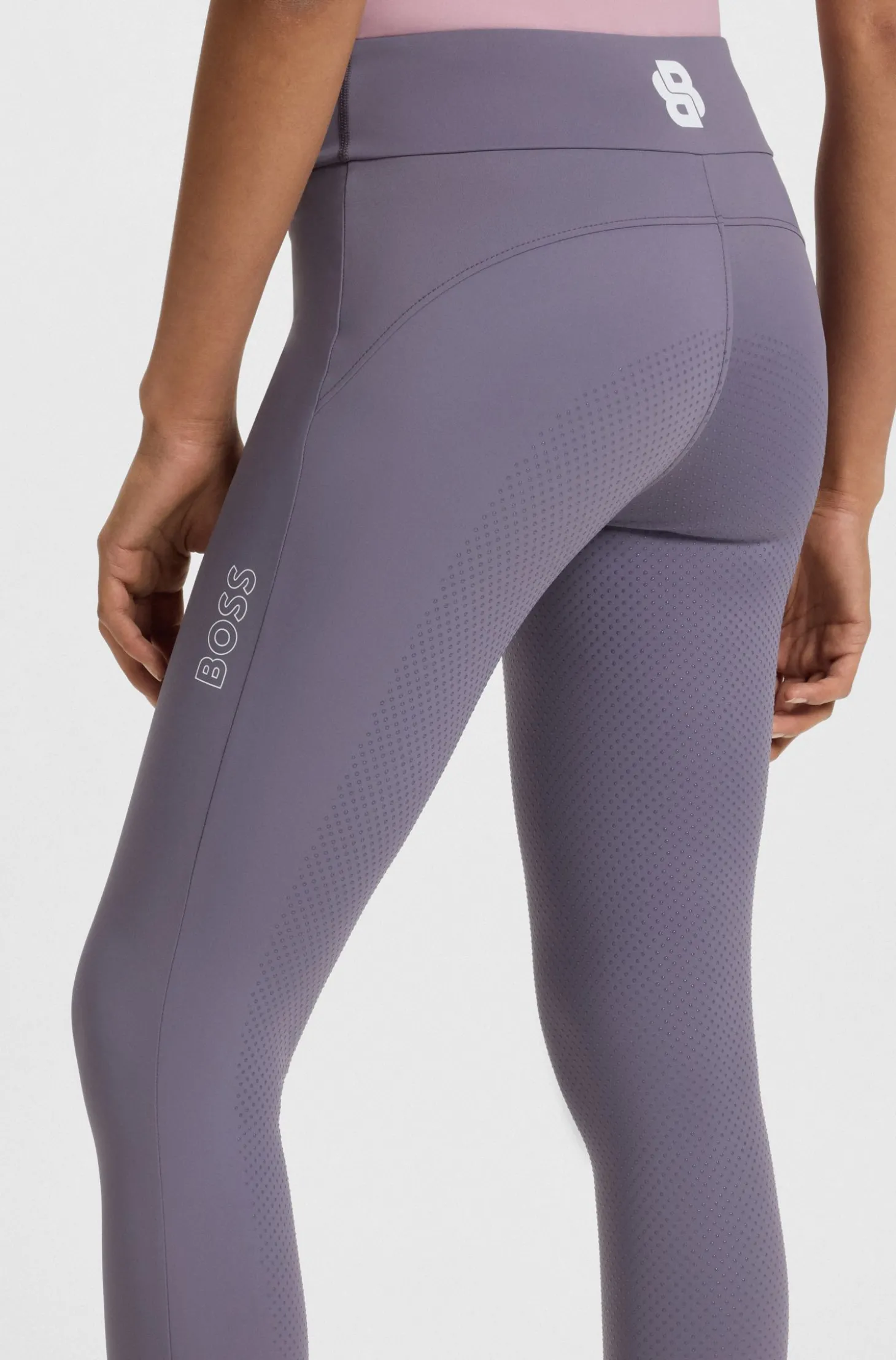 High-Waist Reitsport-Leggings aus Power-Stretch-Gewebe