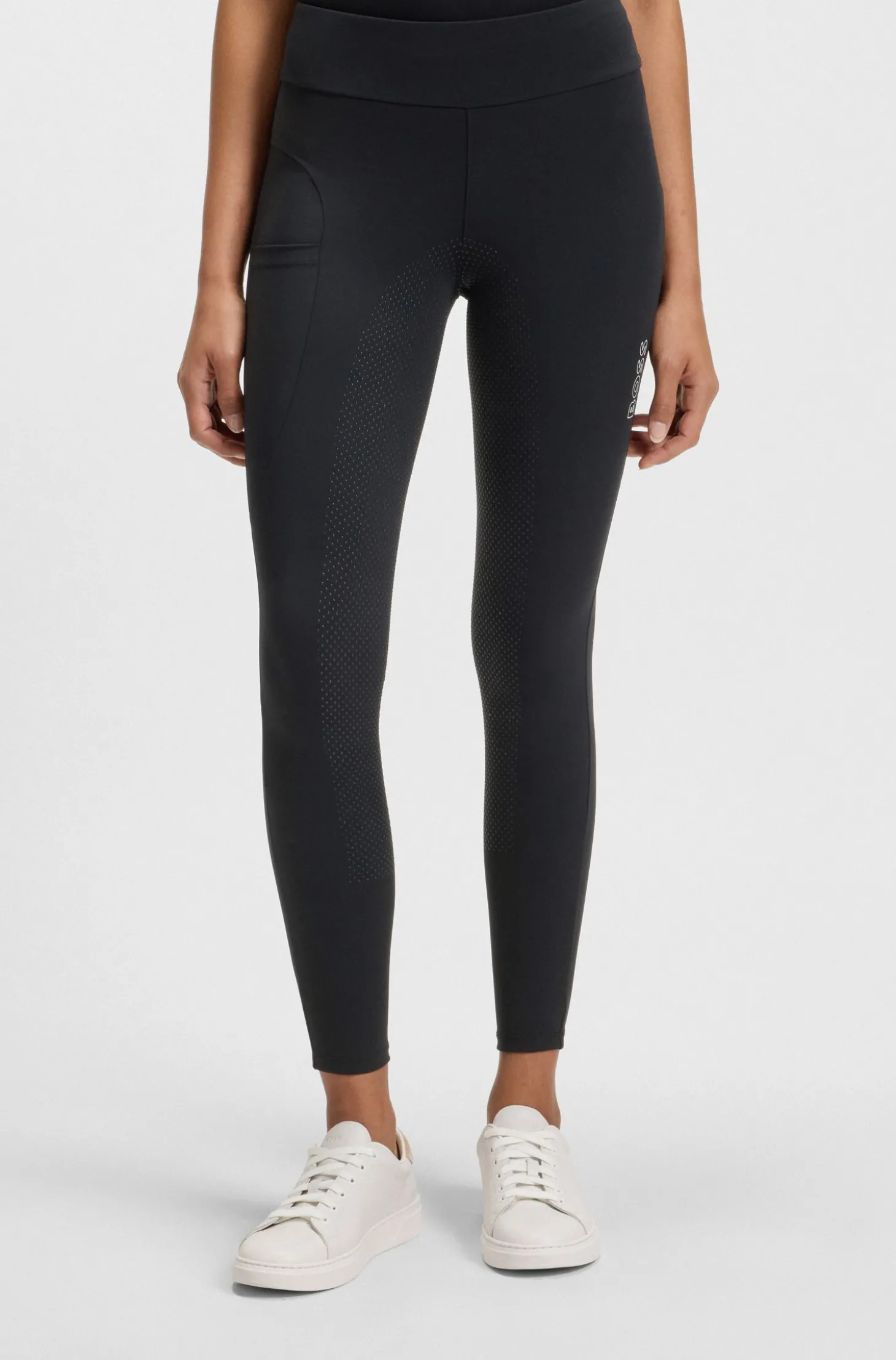 High-Waist Reitsport-Leggings aus Power-Stretch-Gewebe
