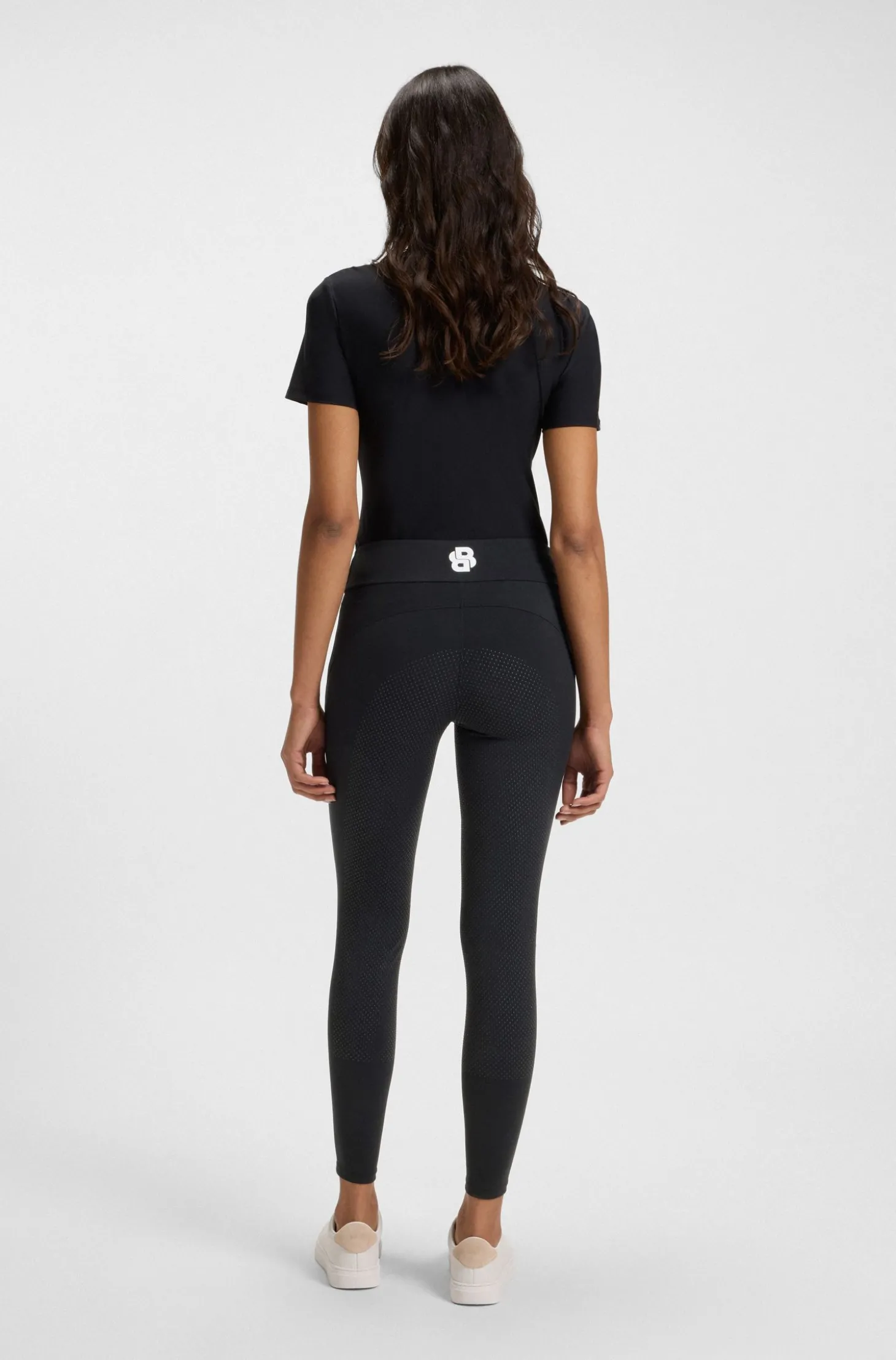 High-Waist Reitsport-Leggings aus Power-Stretch-Gewebe