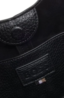 Hobo Bag aus Kunstleder mit geprägtem Logo