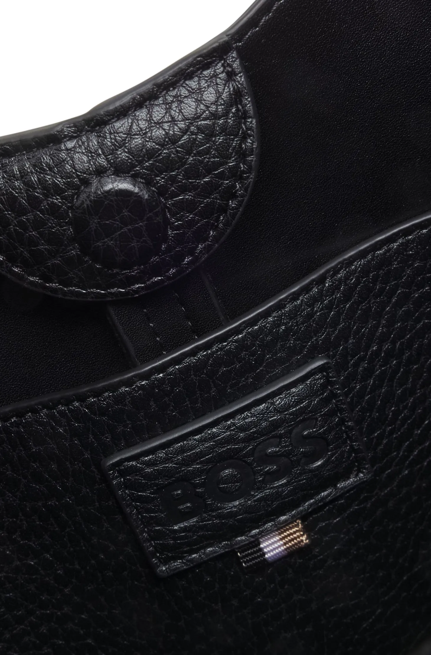Hobo Bag aus Kunstleder mit geprägtem Logo