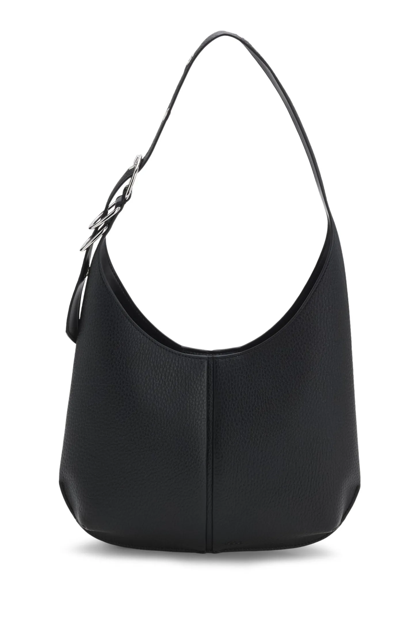 Hobo Bag aus Kunstleder mit geprägtem Logo