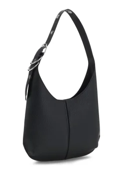 Hobo Bag aus Kunstleder mit geprägtem Logo