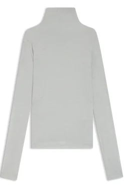 Hochgeschlossenes Top aus softem Jersey