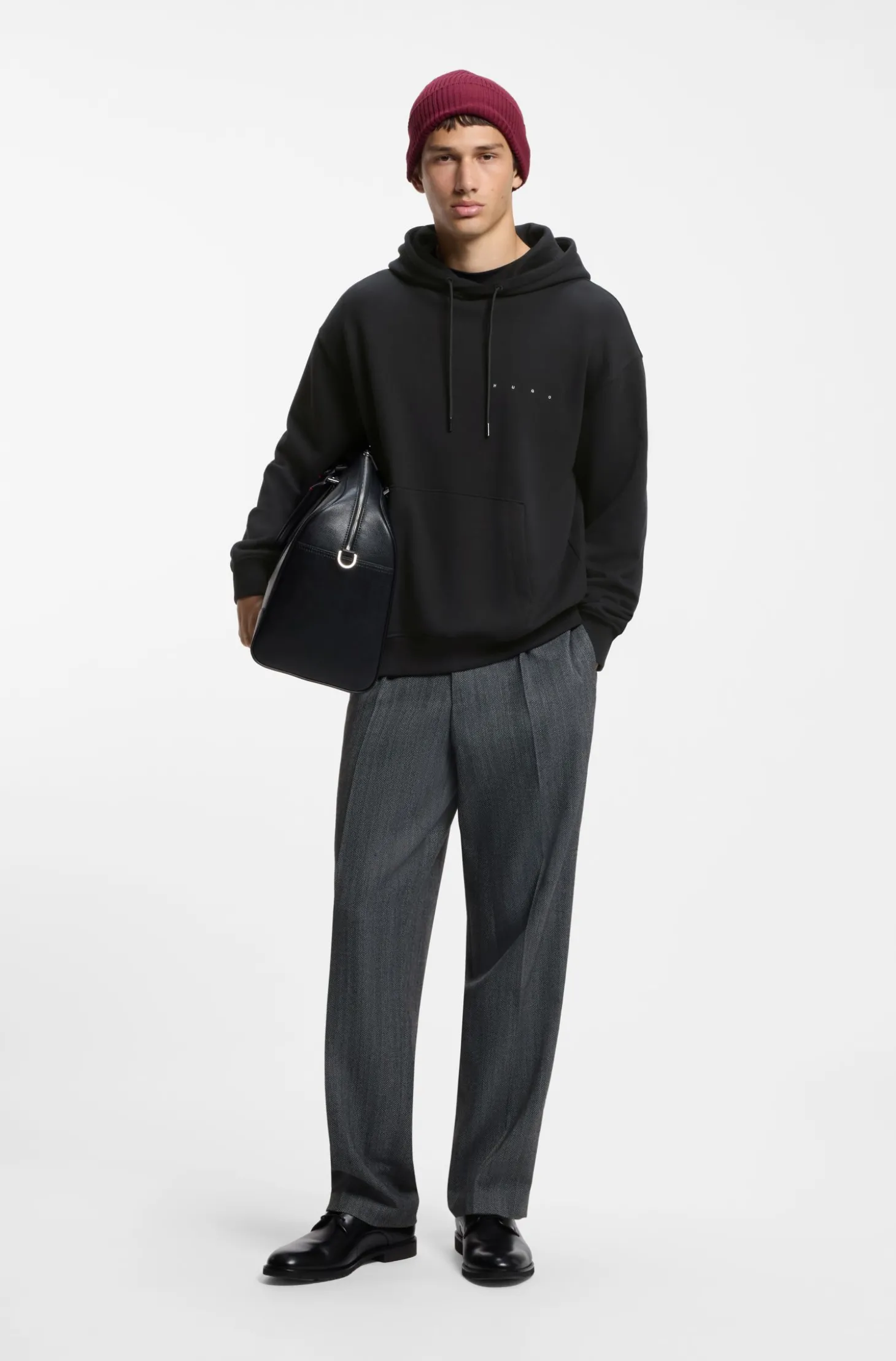 Hoodie aus Baumwolle mit Spaced-Out-Logo und Grafik auf dem Rücken