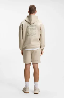 Hoodie aus Baumwoll-Mix mit reflektierender Grafik