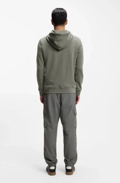 Hoodie aus Baumwoll-Terry mit Logo-Aufnäher