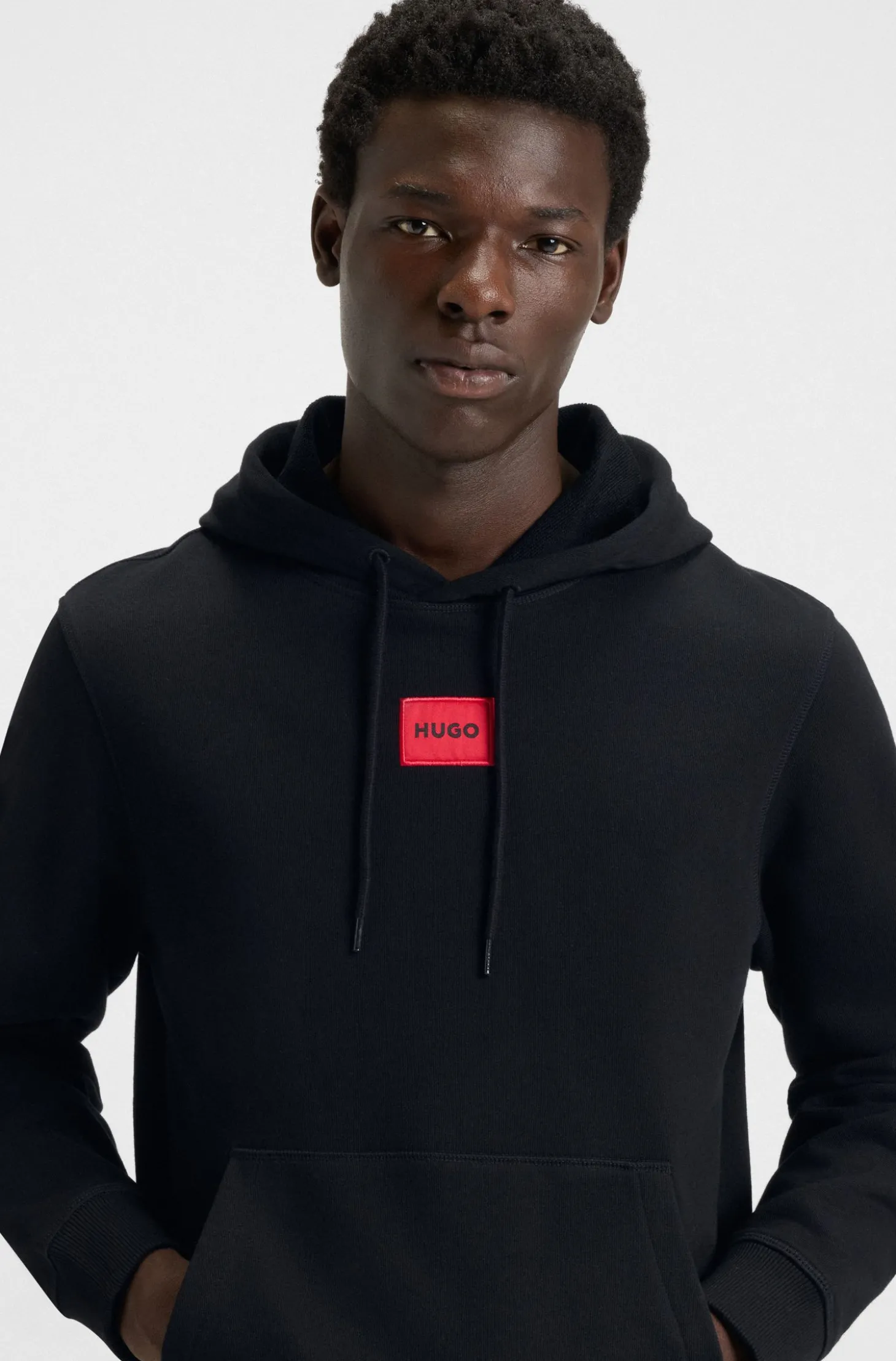 Hoodie aus Baumwoll-Terry mit Logo-Label