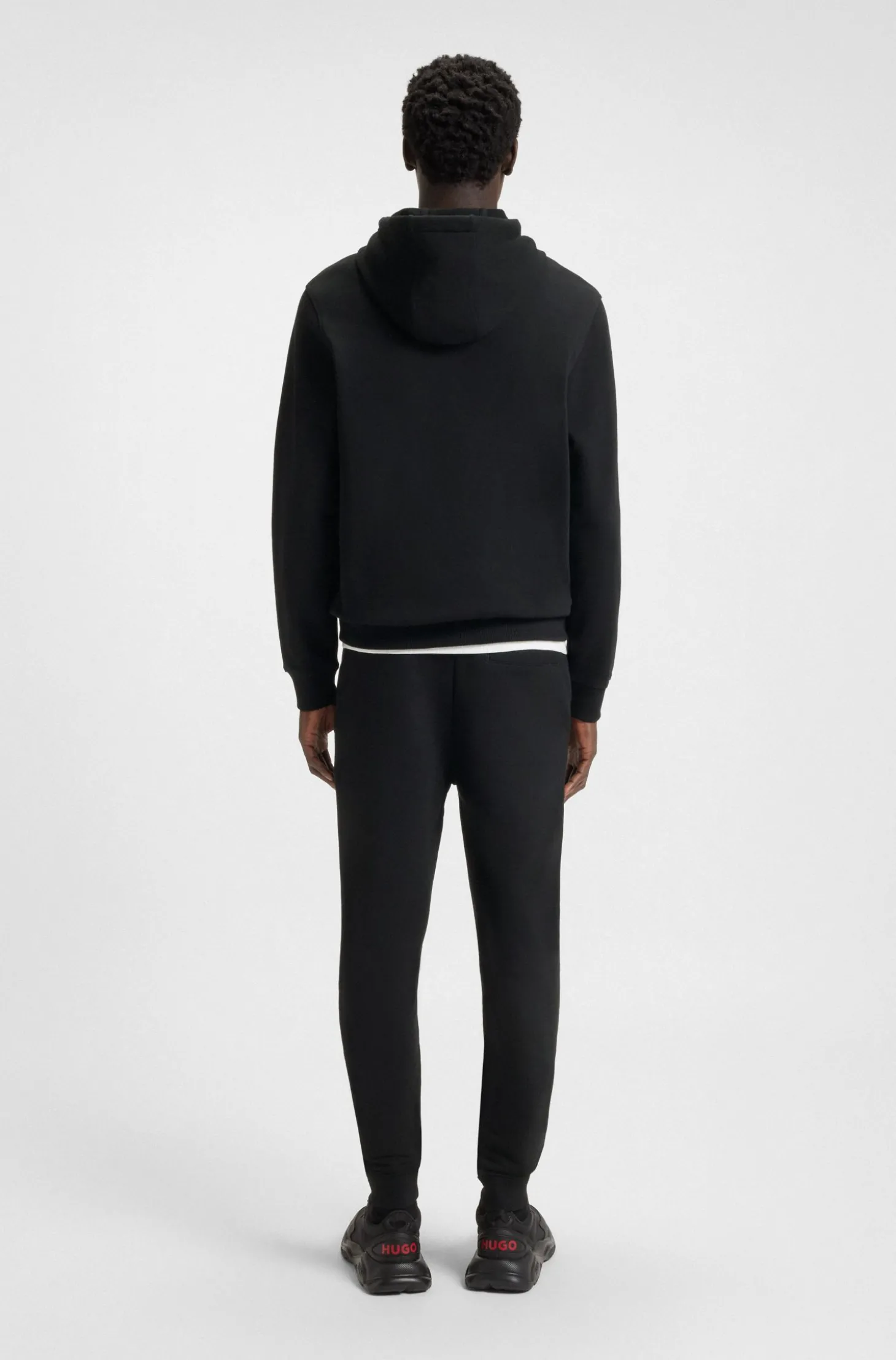 Hoodie aus Baumwoll-Terry mit Logo-Label