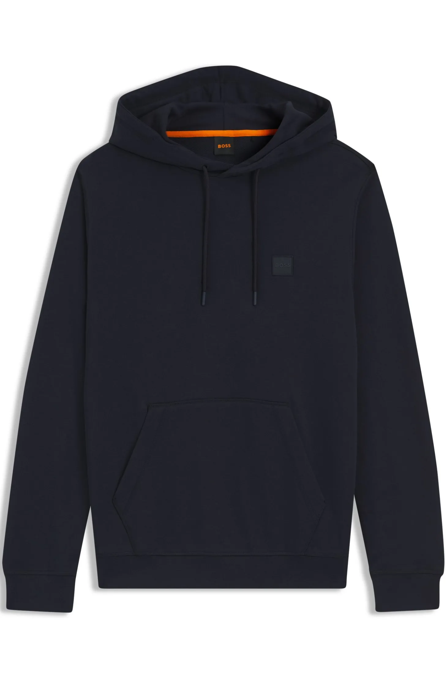 Hoodie aus Baumwoll-Terry mit Logo-Aufnäher