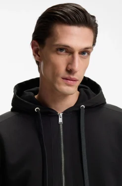 Hoodie aus Baumwoll-Terry mit Signature-Streifen-Besatz