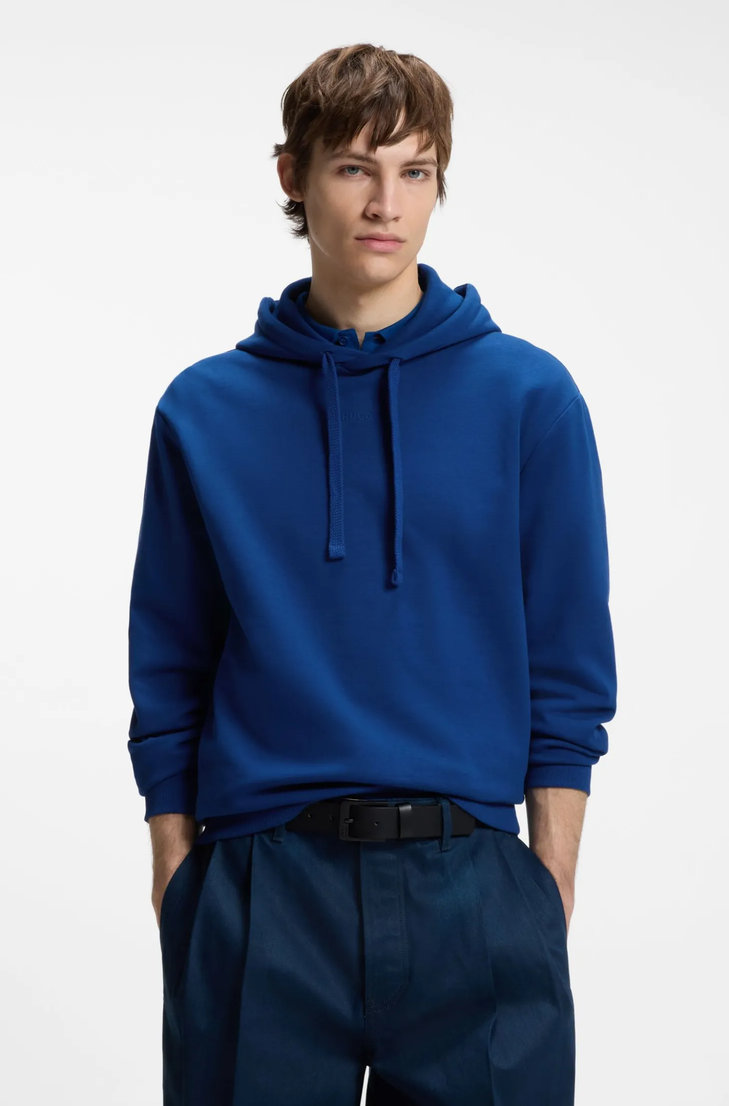 Hoodie aus Baumwoll-Terry mit Logo-Print