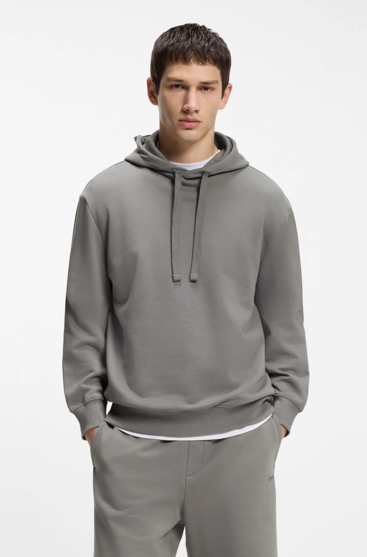 Hoodie aus Baumwoll-Terry mit Logo-Print