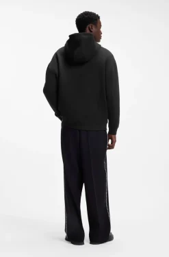 Hoodie aus Baumwoll-Terry mit Rosen-Artwork