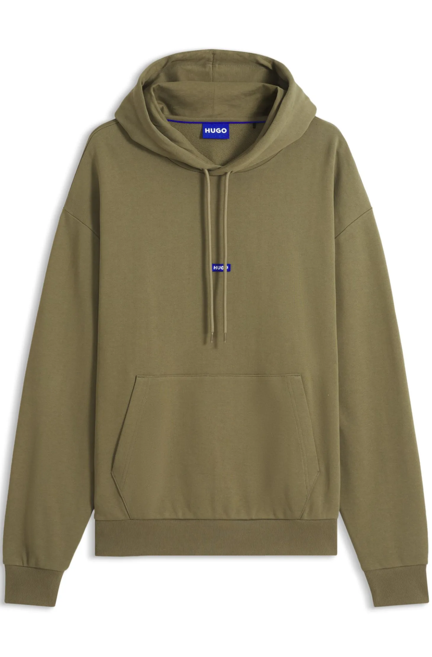 Hoodie aus Baumwoll-Terry mit Logo-Badge