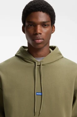 Hoodie aus Baumwoll-Terry mit Logo-Badge