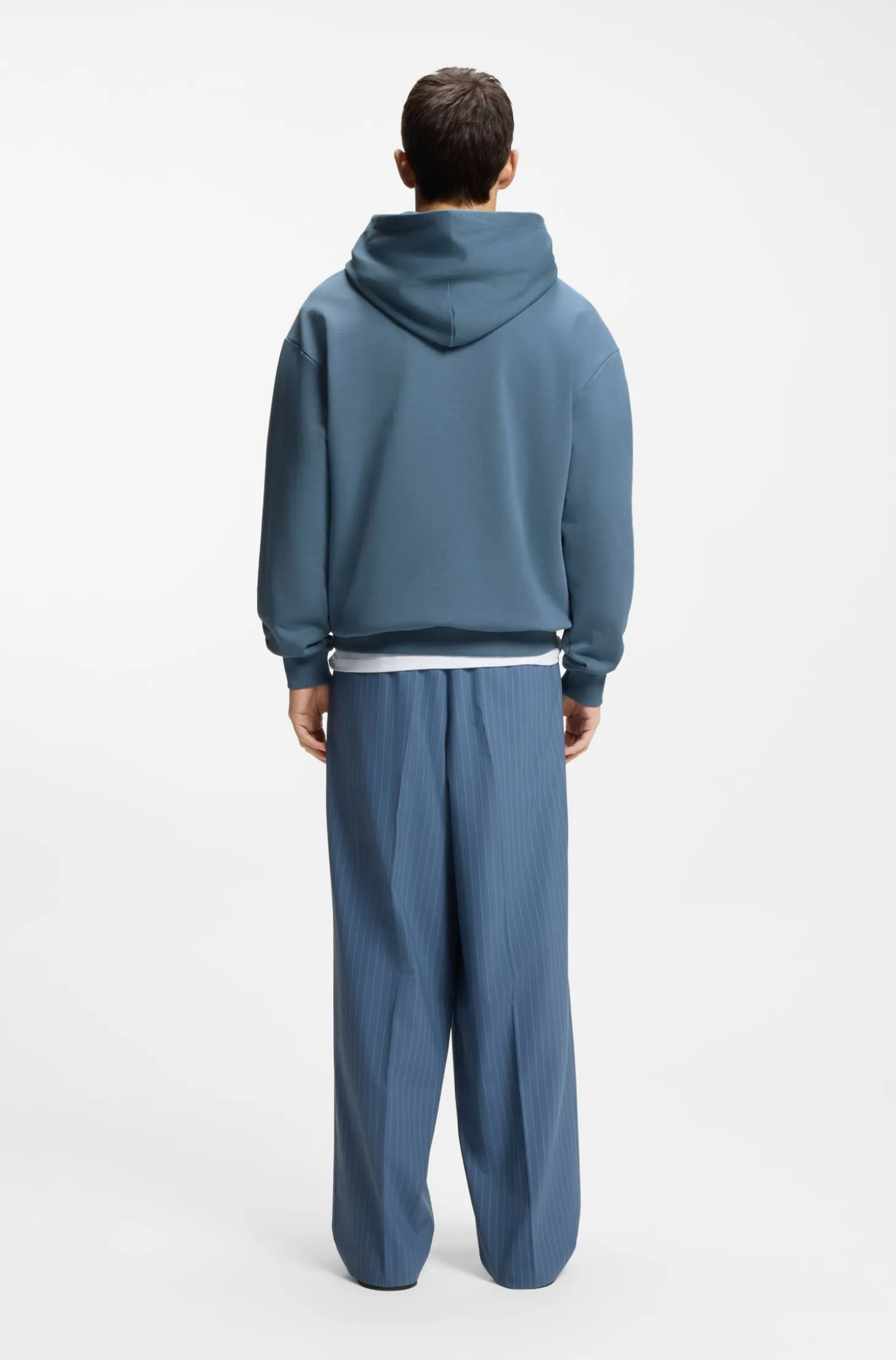 Hoodie aus Baumwoll-Terry mit Gradient-Logo