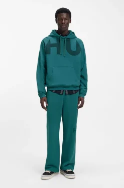 Hoodie aus Baumwoll-Terry mit Logo-Print