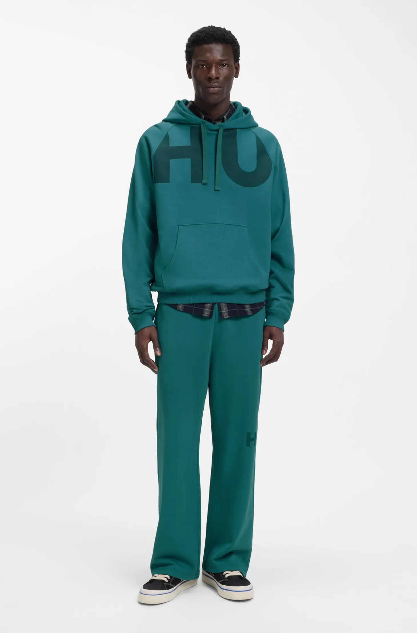 Hoodie aus Baumwoll-Terry mit Logo-Print