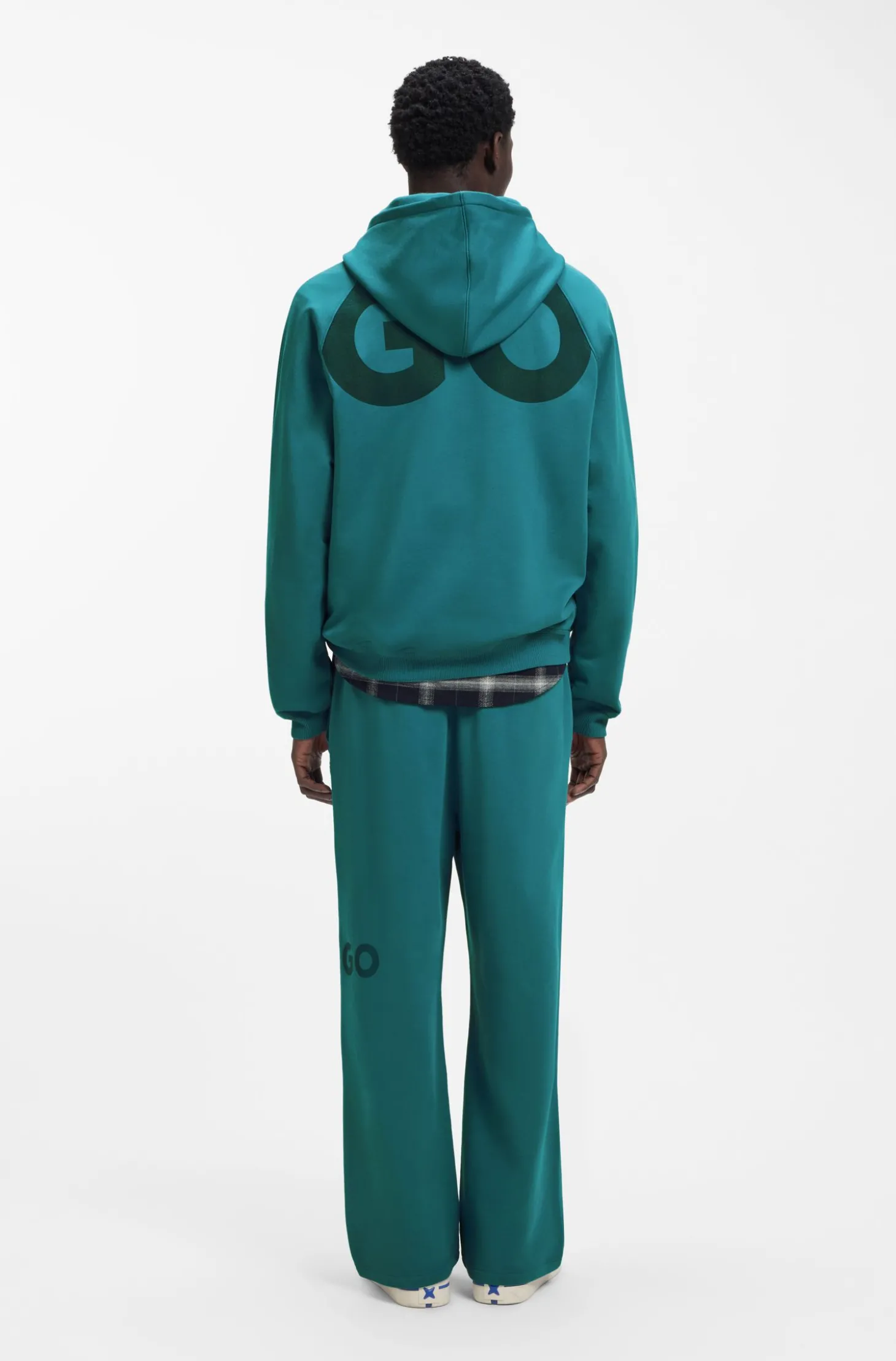 Hoodie aus Baumwoll-Terry mit Logo-Print