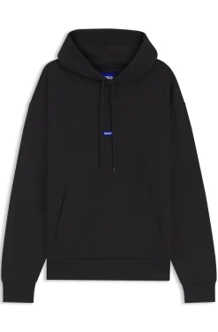 Hoodie aus Baumwoll-Terry mit Logo-Badge