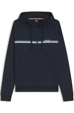 Hoodie aus Baumwoll-Terry mit Reißverschluss