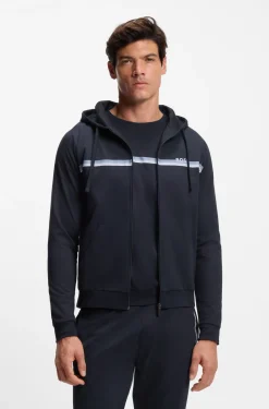 Hoodie aus Baumwoll-Terry mit Reißverschluss