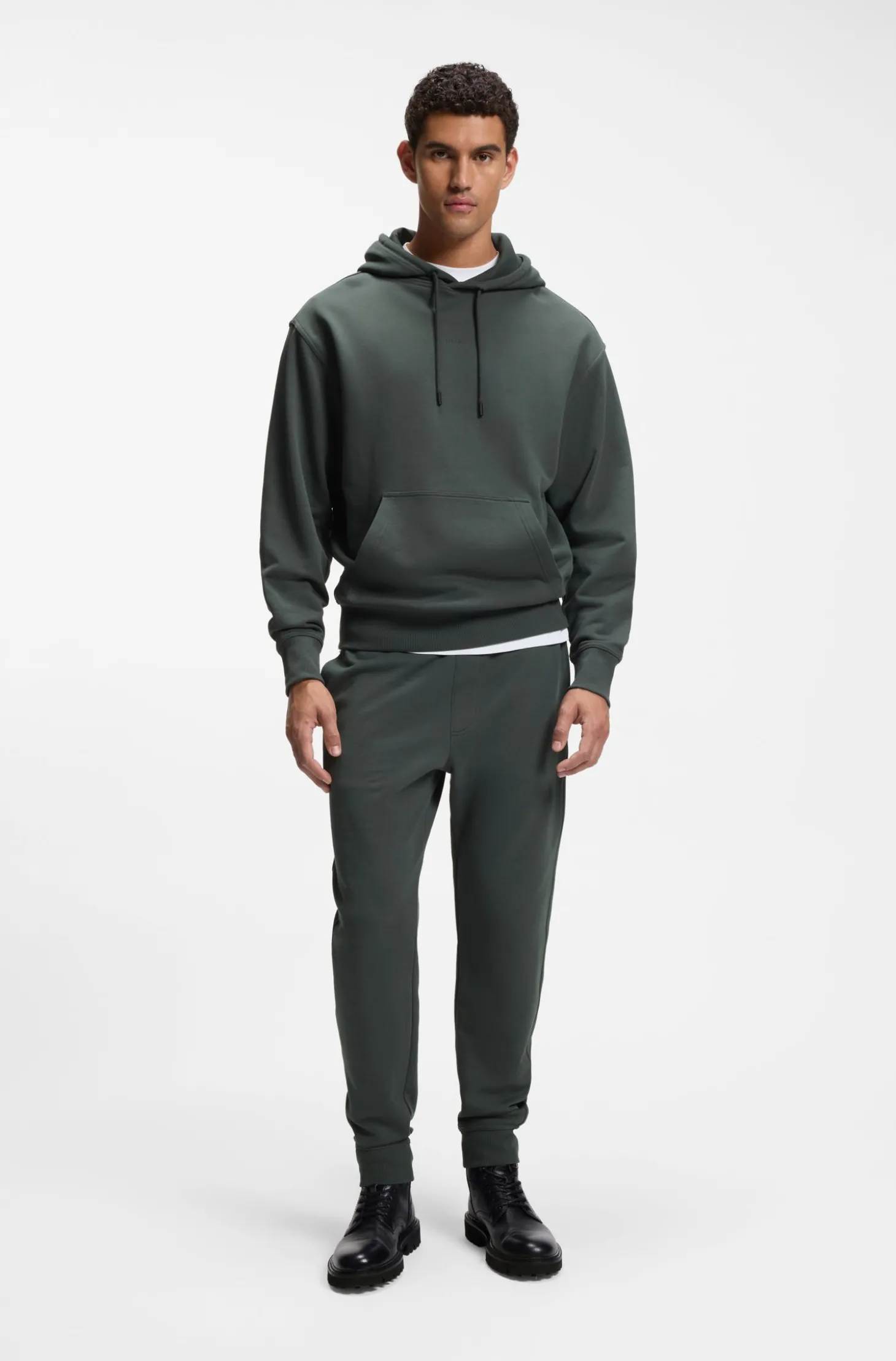Hoodie aus Baumwoll-Terry mit Logo-Print