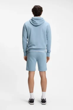 Hoodie aus Baumwoll-Terry mit Logo-Aufnäher