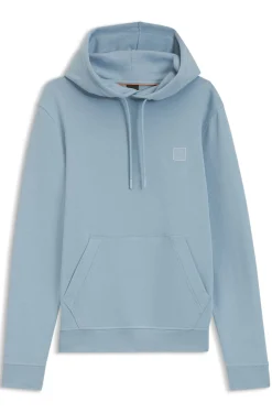 Hoodie aus Baumwoll-Terry mit Logo-Aufnäher