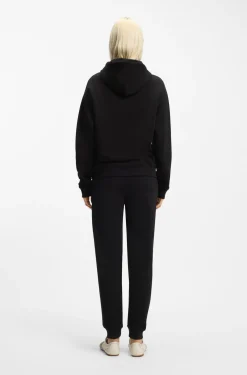 Hoodie aus Baumwoll-Terry mit Stack-Logo-Stickerei
