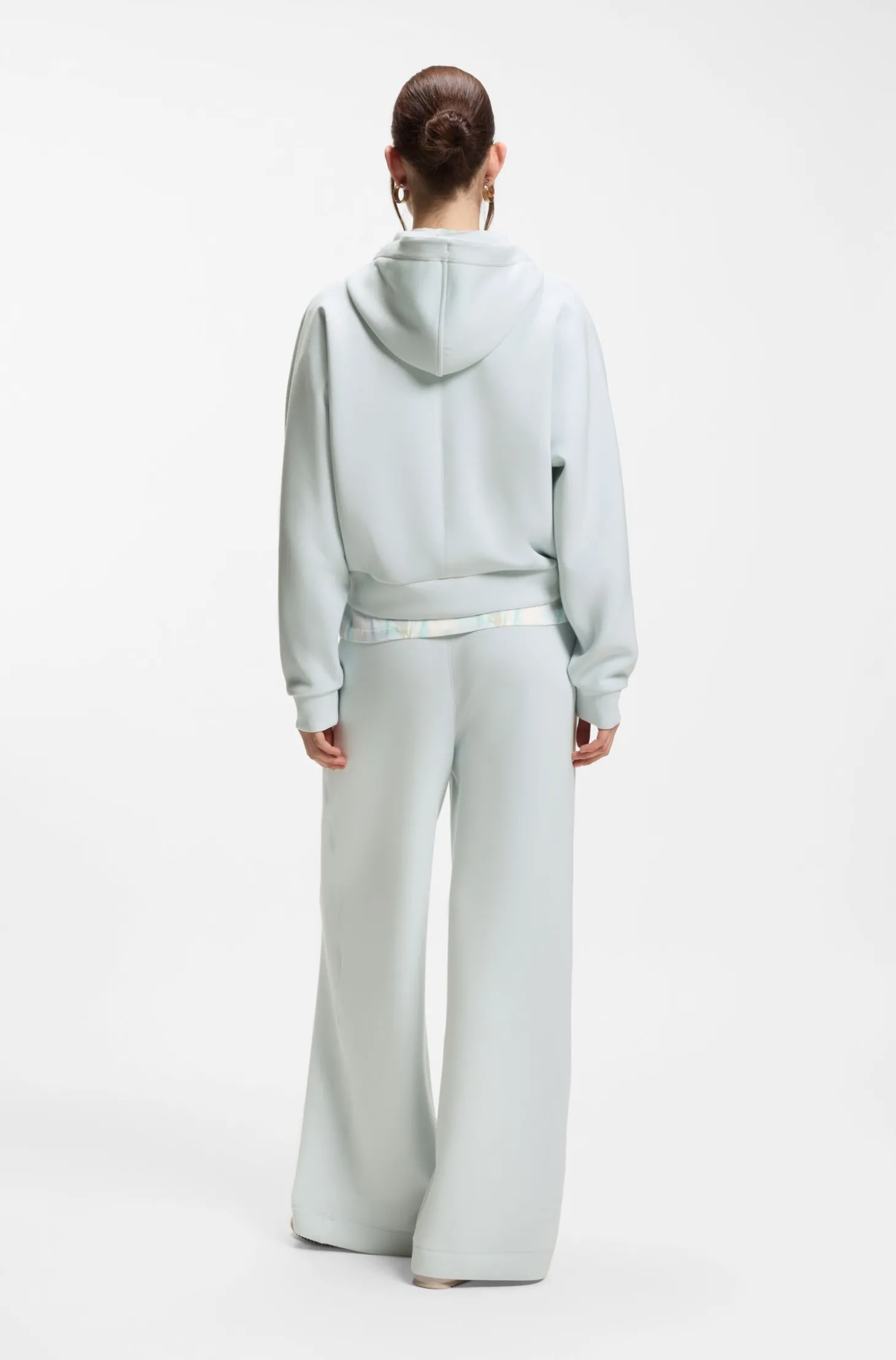 Hoodie mit abgerundetem Saum und Double-B-Monogramm