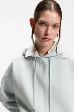 Hoodie mit abgerundetem Saum und Double-B-Monogramm