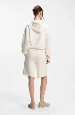 Hoodie mit abgerundetem Saum und Double-B-Monogramm