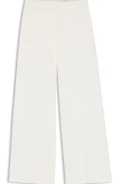 Hose aus Stretch-Gewebe mit weitem Beinverlauf