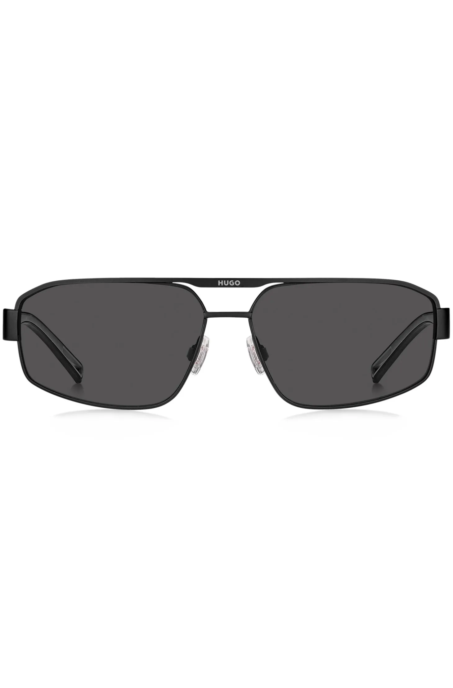HUGO Sonnenbrille im Wrap-Stil mit Gummi-Logo